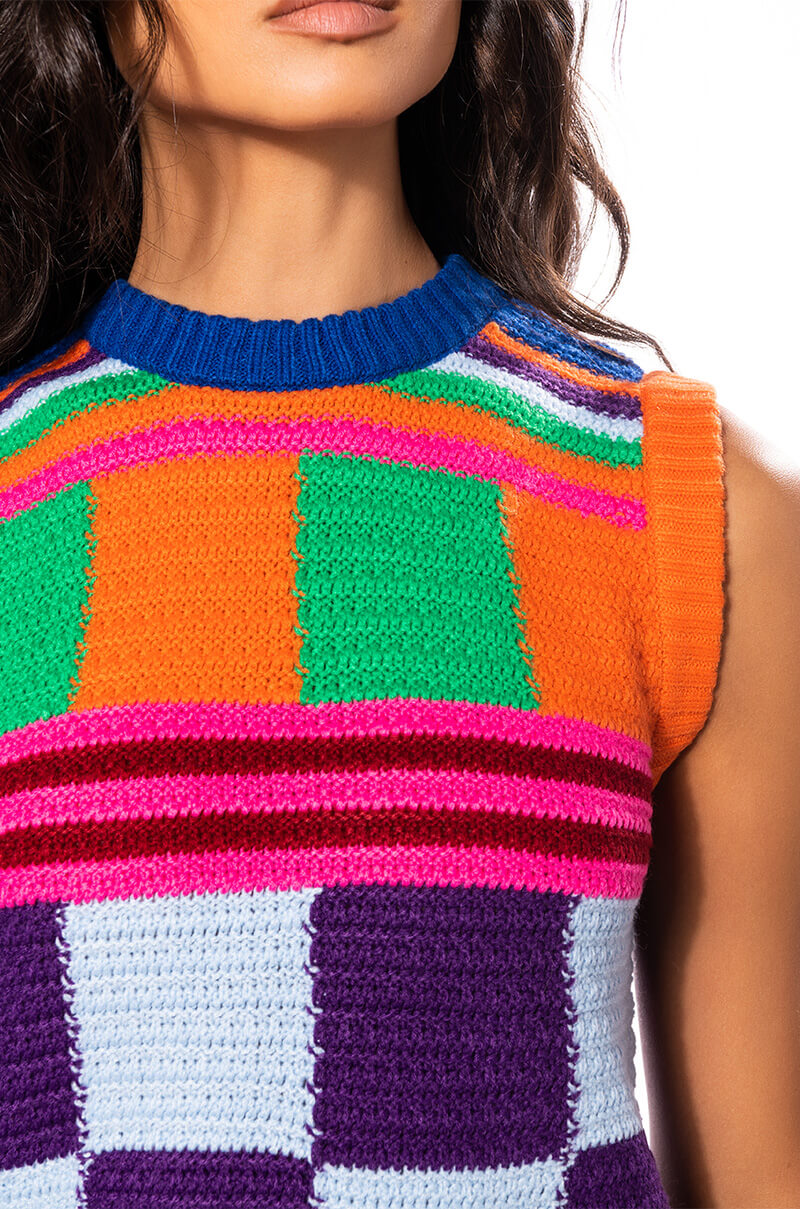 HAPPINESS OVERLOAD CROCHET TOP