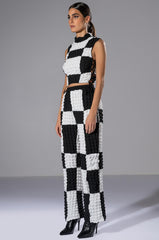 HAPPY SOUL WIDE LEG TEXTURED PANT