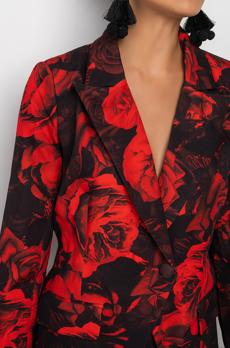 HARD TO HANDLE FLORAL BLAZER