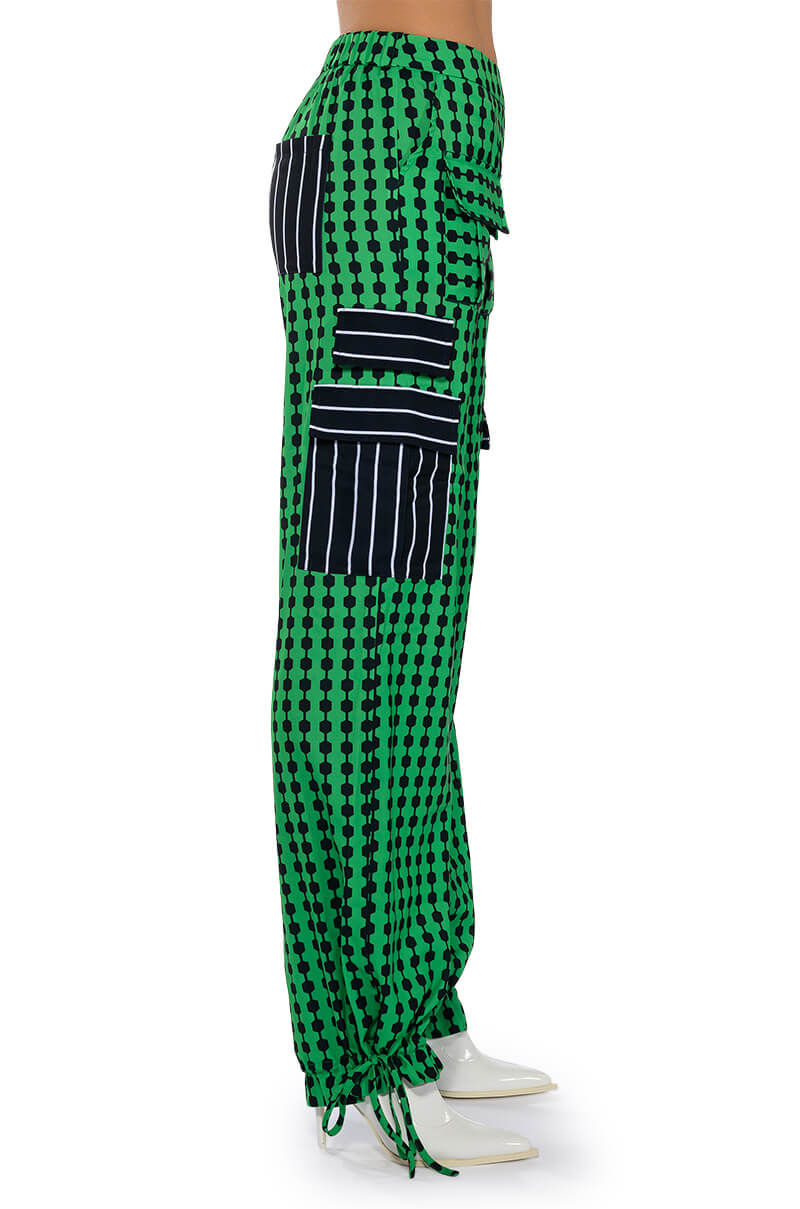 HATTIE CONTRAST PULL ON PANTS