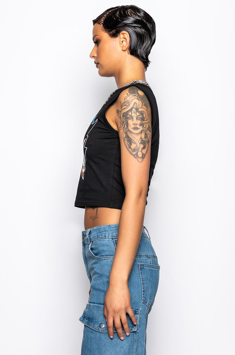 HAVE A NICE DAY EMBELLISHED GRAPHIC TANK TOP