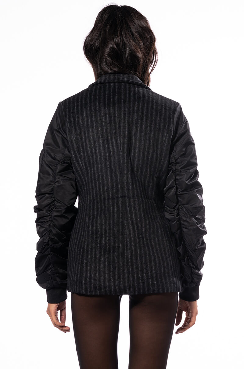 SAINT SAENS BOMBER ARM BLAZER