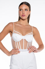 HERA CORSETED MESH BODYSUIT