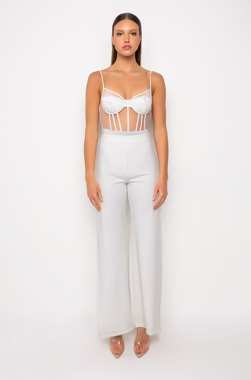 HERA CORSETED MESH BODYSUIT