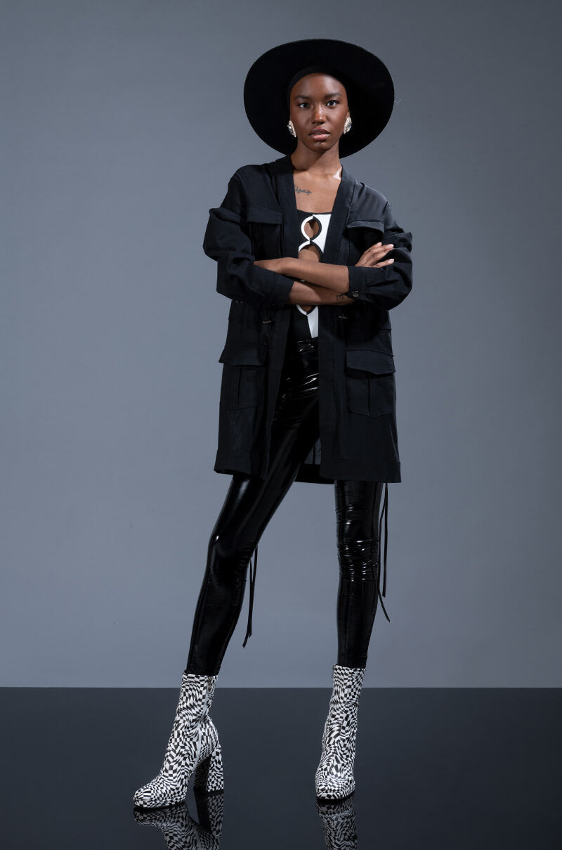 HEY NOW MESH BLAZER DUSTER