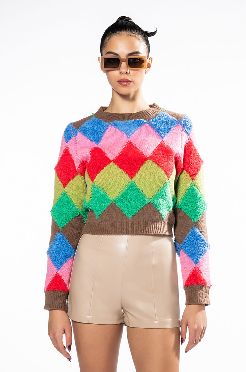 HIDEAWAY PATTERNED SWEATER