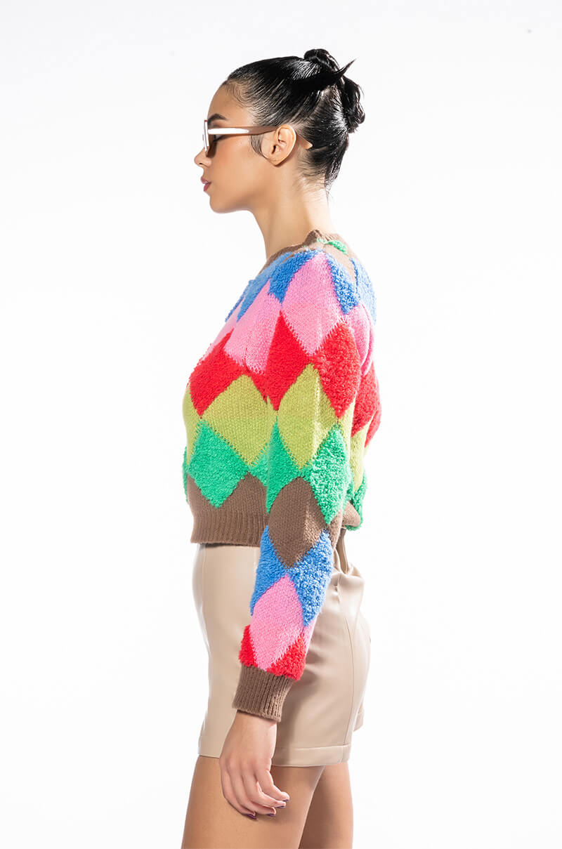 HIDEAWAY PATTERNED SWEATER