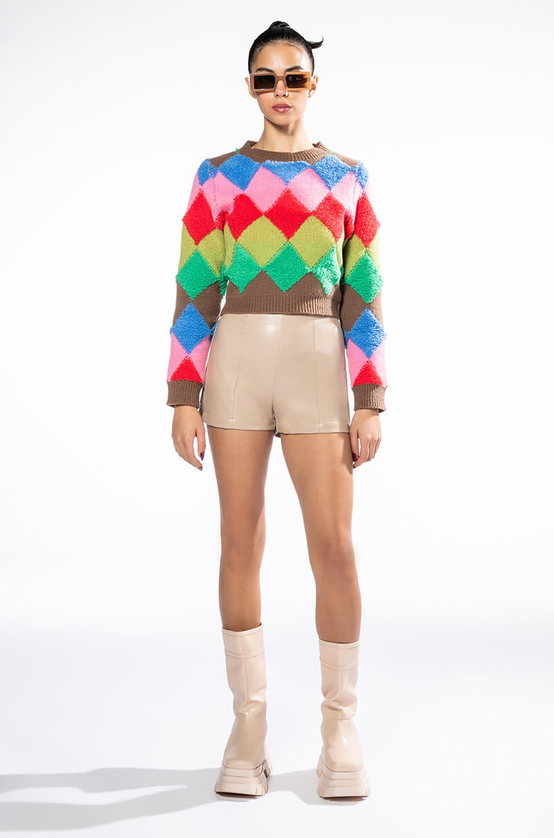HIDEAWAY PATTERNED SWEATER