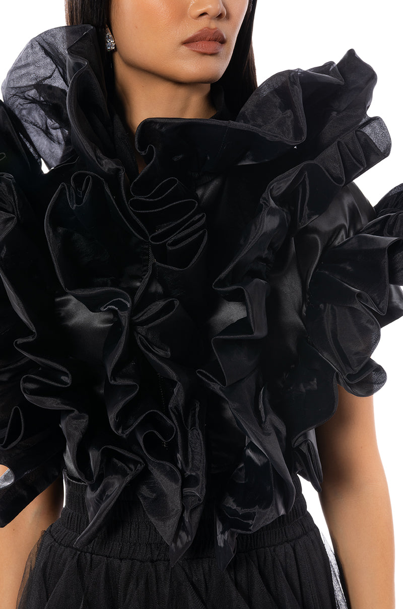 HIGH HITS AVANT GARDE RUFFLE VEST
