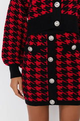 HIGH MAINTENANCE HOUNDSTOOTH MINI SKIRT