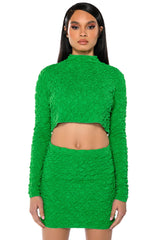 HIGHLIGHT OF YOUR DAY TEXTURED MINI SKIRT