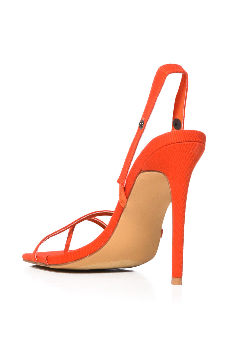 HOE DOWN TWO PIECE SANDAL IN ORANGE
