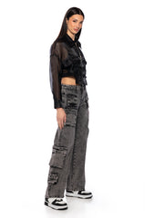 HYDE MESH BOMBR JACKET IN BLACK