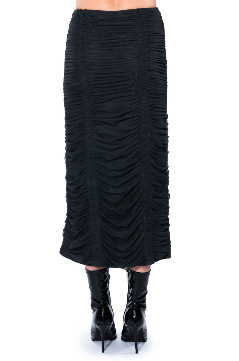 I ONLY GET BETTER RUCHED MAXI SKIRT