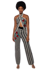 I WISH YOU ROSES STRAIGHT LEG KNIT PANT