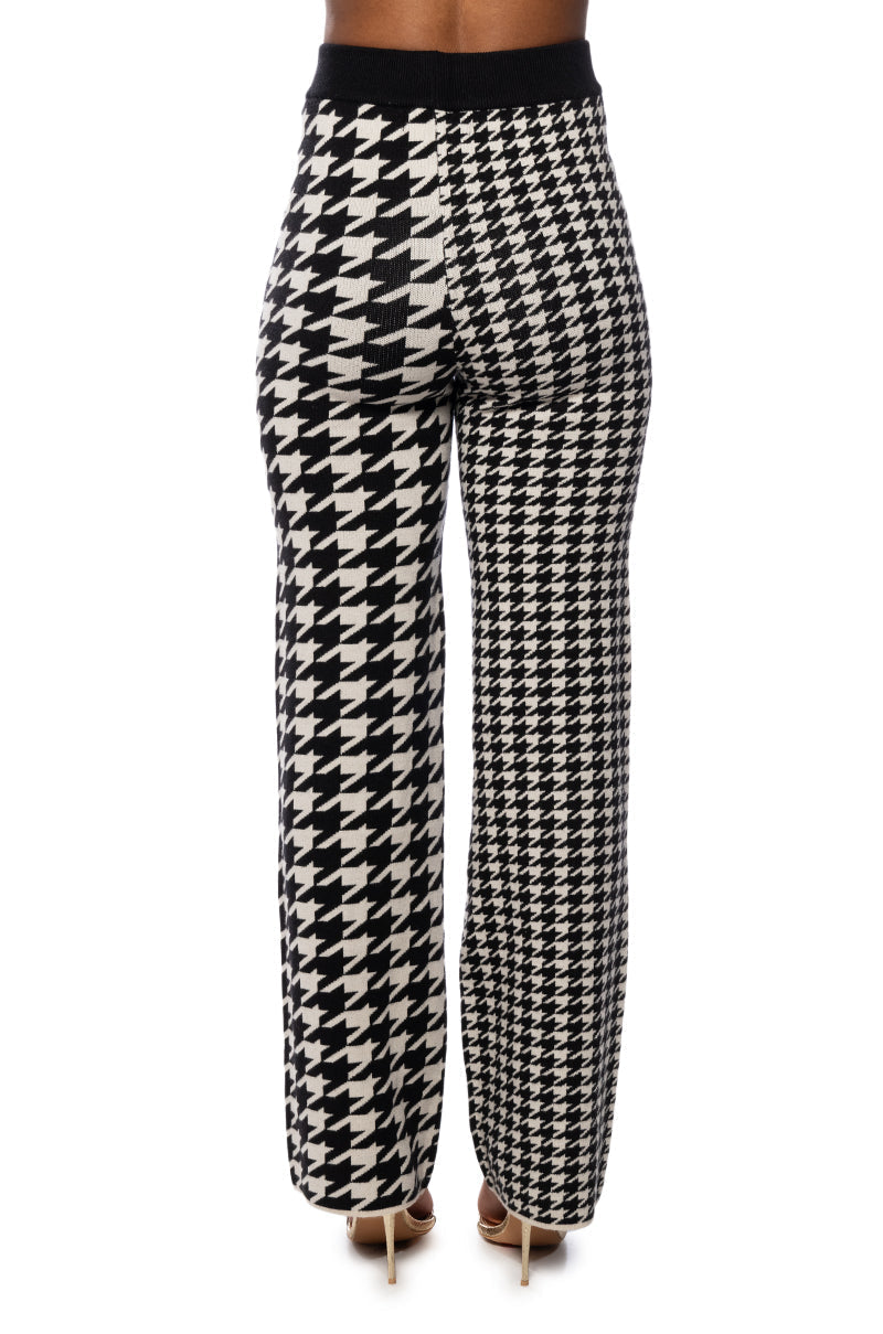 I WISH YOU ROSES STRAIGHT LEG KNIT PANT