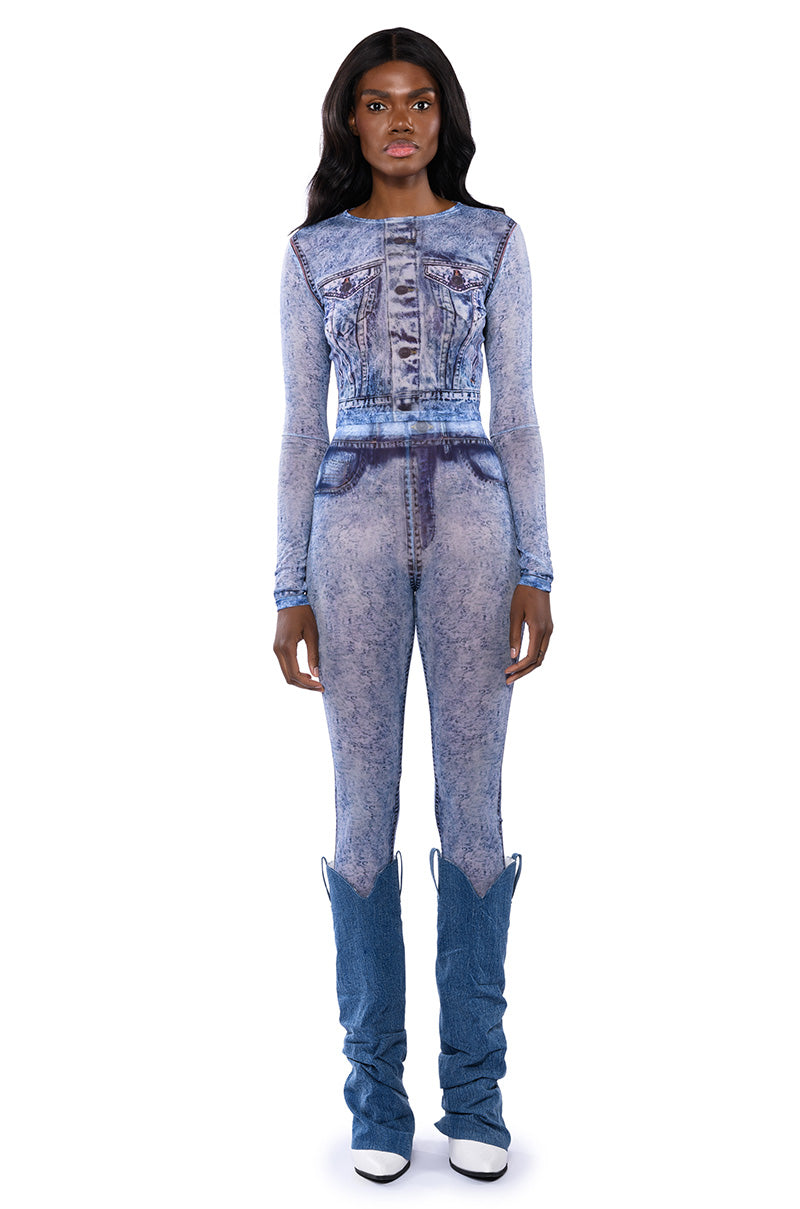 IF YOU ONLY KNEW MESH LONG SLEEVE TOP