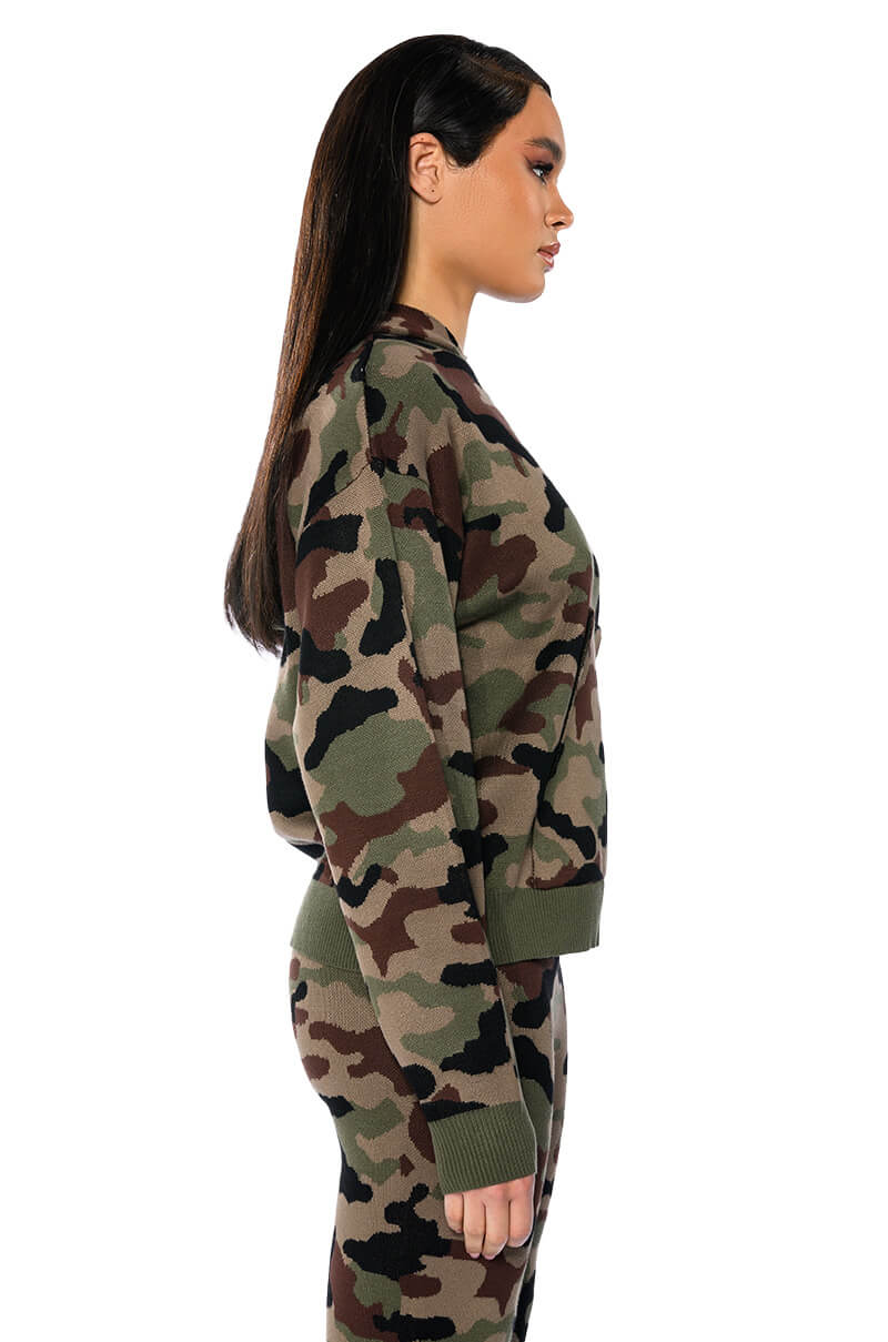 INCOGNITO MODE KNIT HOODIE