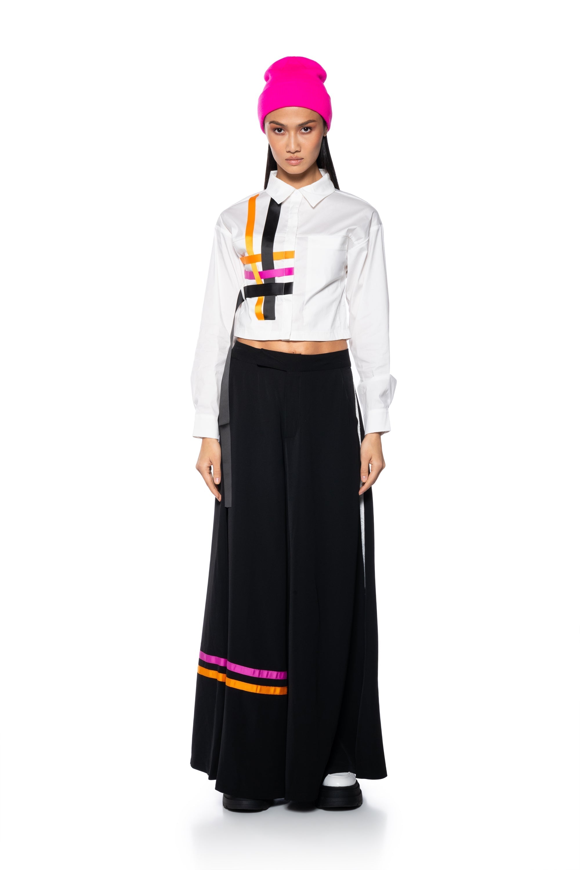 INSEPARABLE BUTTON DOWN STRIPED POPLIN SHIRT