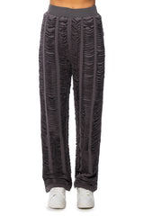 DISTRESSED OVERSIZED WIDE LEG PANTS