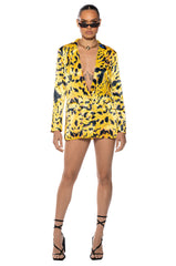 INTO THE WILD PRINTED SATIN SHORT