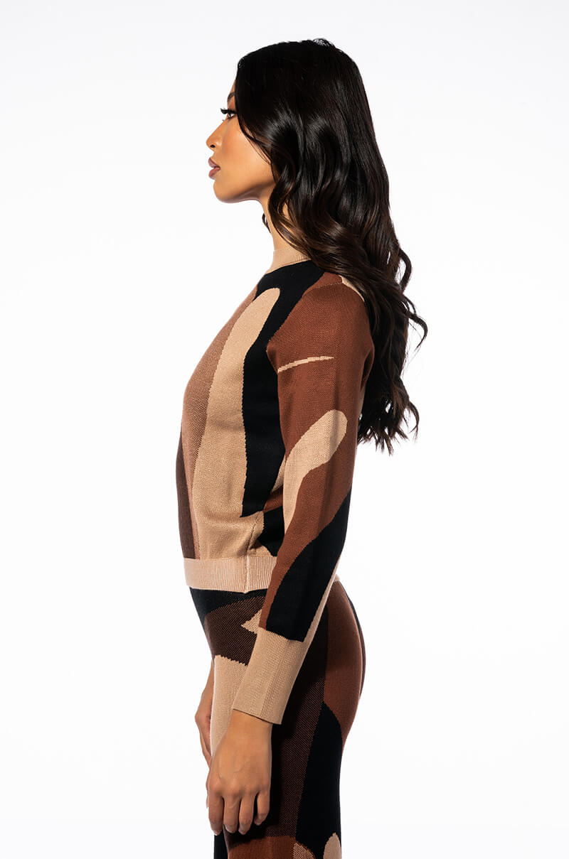 ISLAND DREAMIN MOCK NECK SWEATER