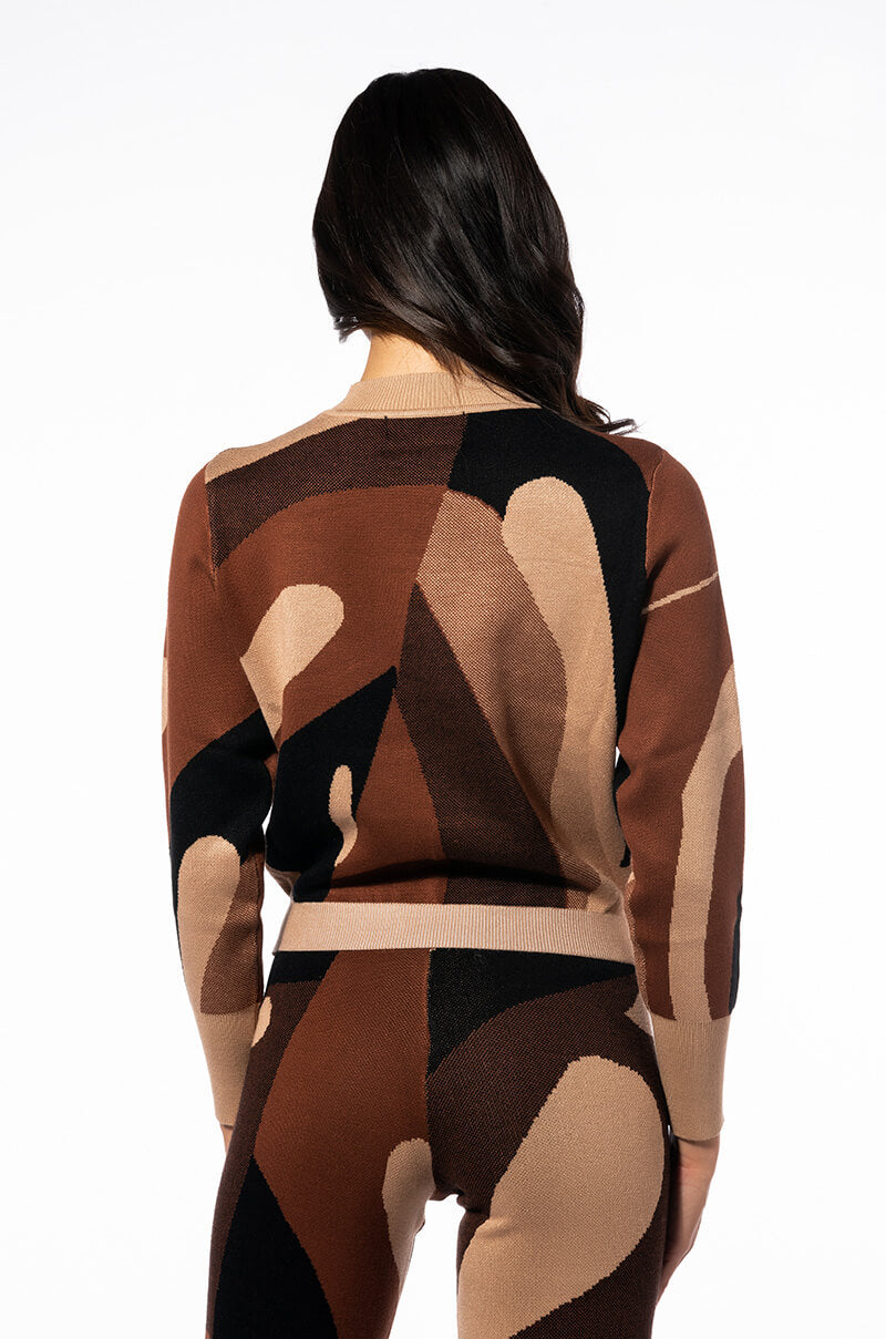 ISLAND DREAMIN MOCK NECK SWEATER