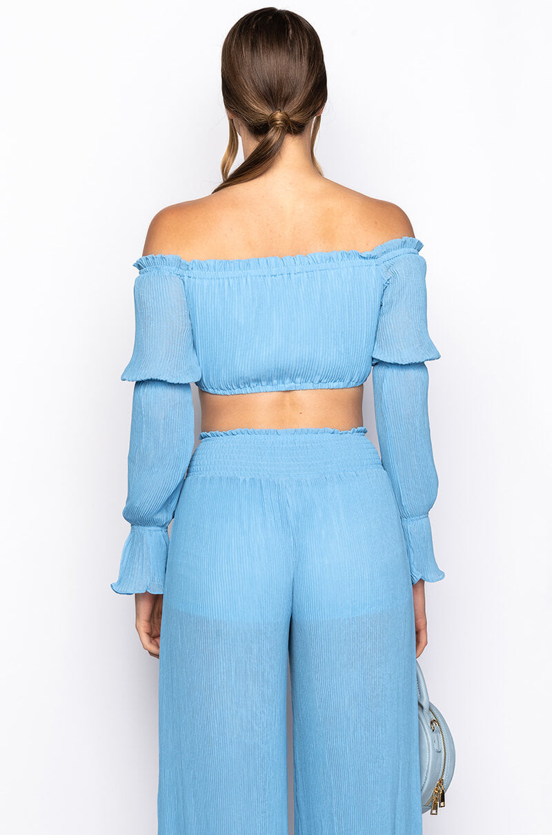 IT WAS FUN CROP BLOUSE