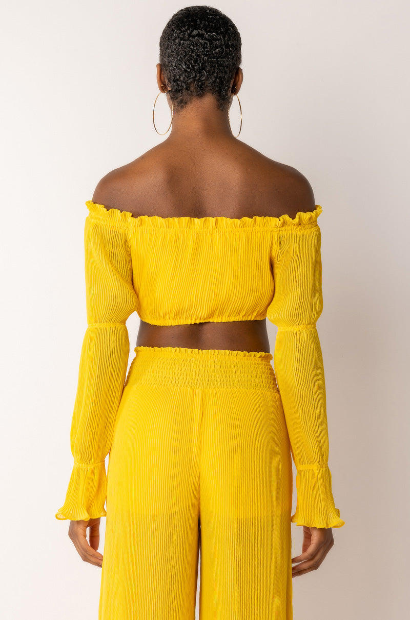 IT WAS FUN CROP BLOUSE