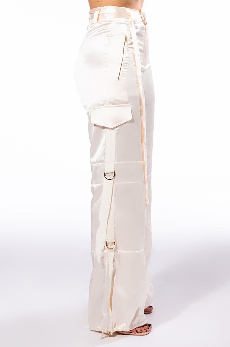 JADE WIDE LEG SATIN TROUSER