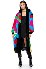 JAYLAY COLLECTION FAUX FUR PICASSO COAT