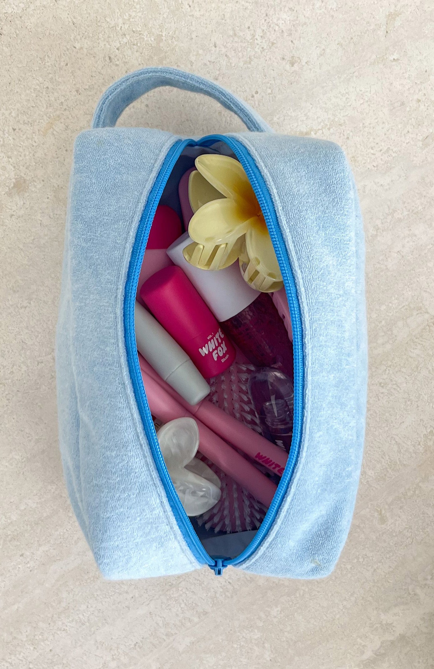 Lillian Cosmetic Bag Baby Blue