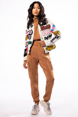 JUST A LOVER SCUBA MOCK NECK SWEATSHIRT