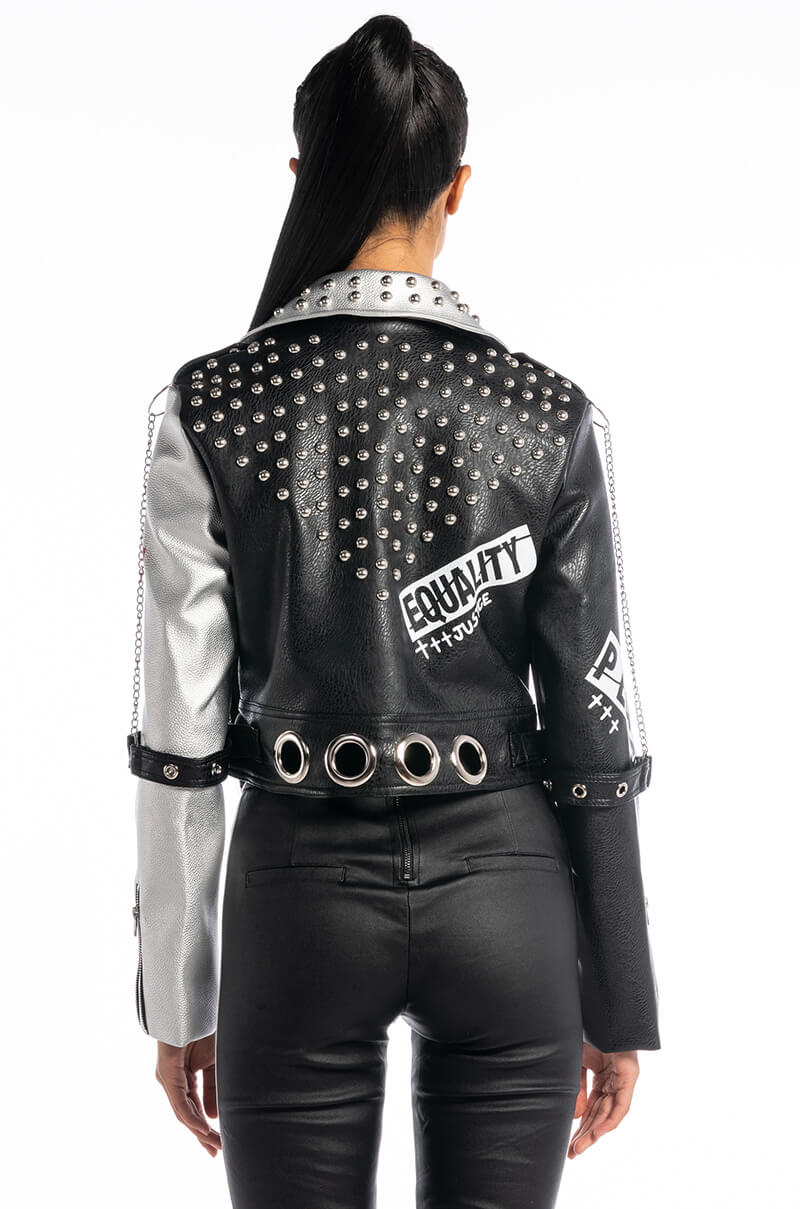 I'D RATHER FIGHT EQUALITY MOTO JACKET