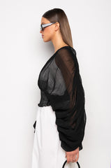 KAHANU FLOWY CHIFFON BLOUSE