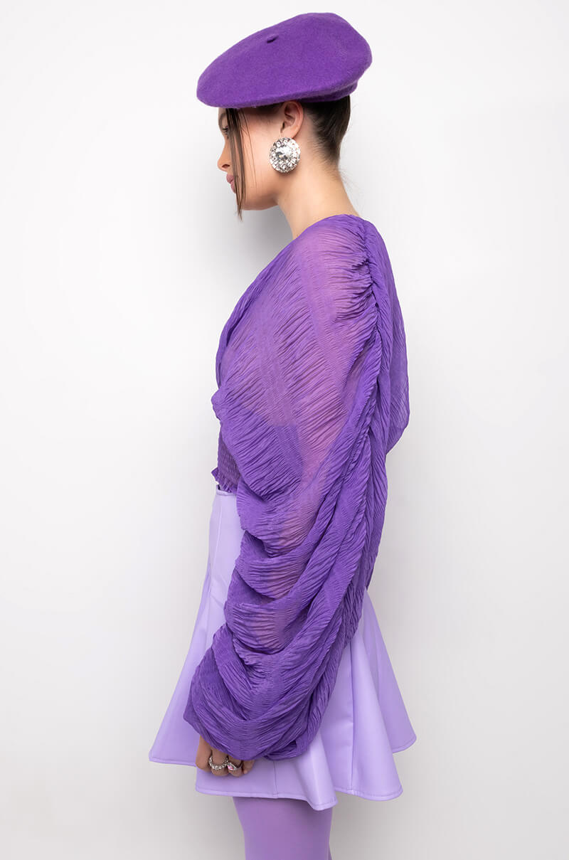 KAHANU FLOWY CHIFFON BLOUSE