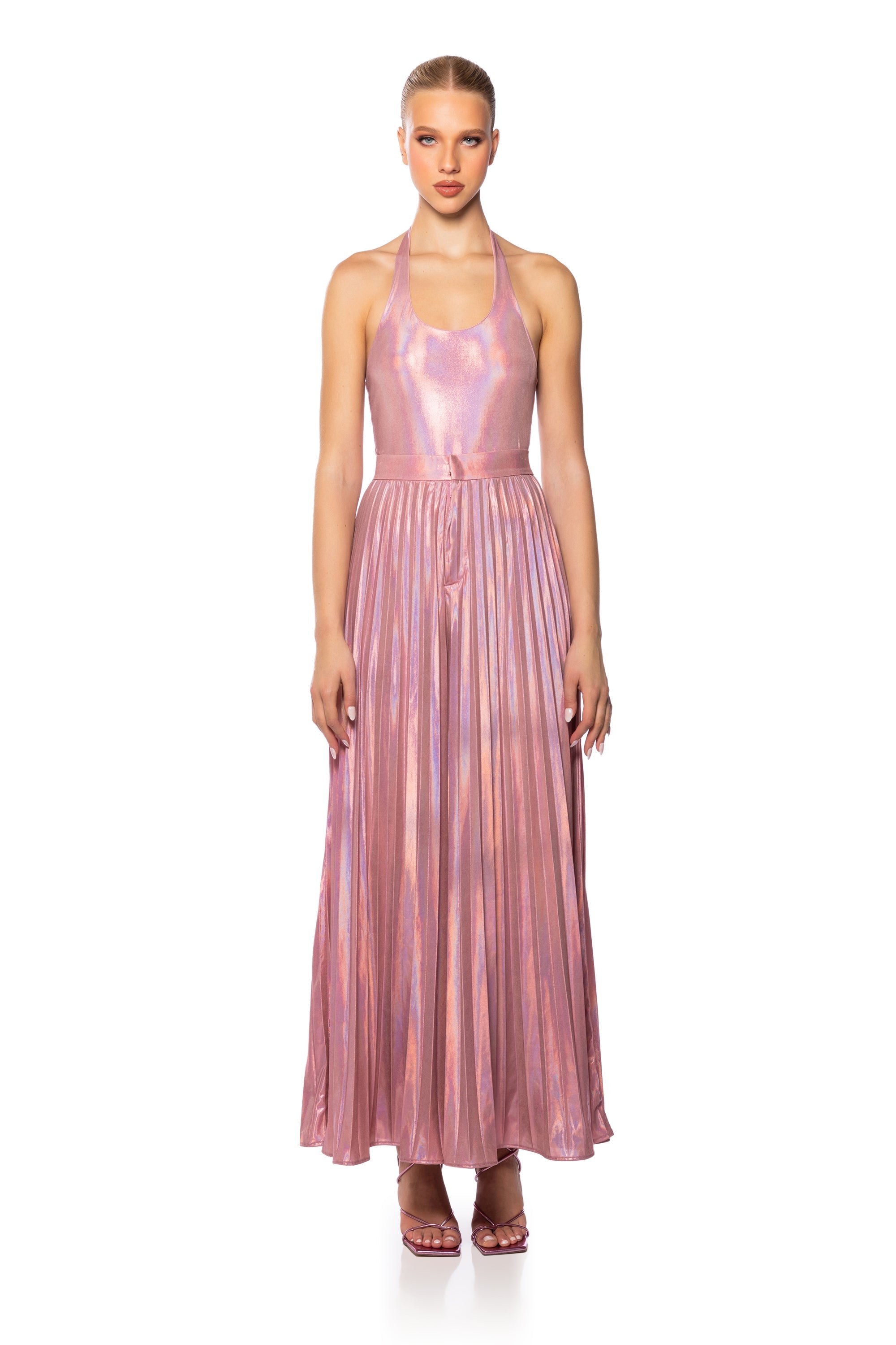 KEIRA METALLIC PALAZZO PANT