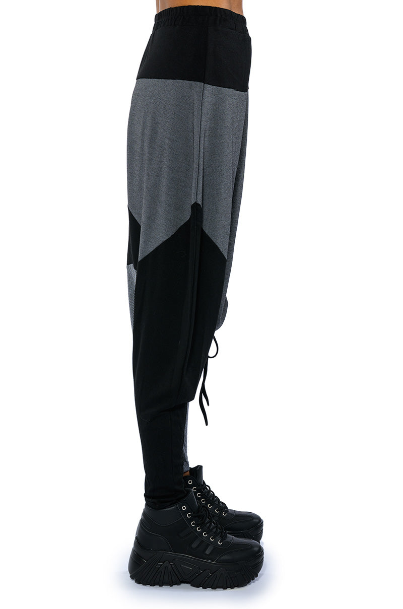 KENNEDY CINCHED ASYMMETRICAL DROP WAIST PANT