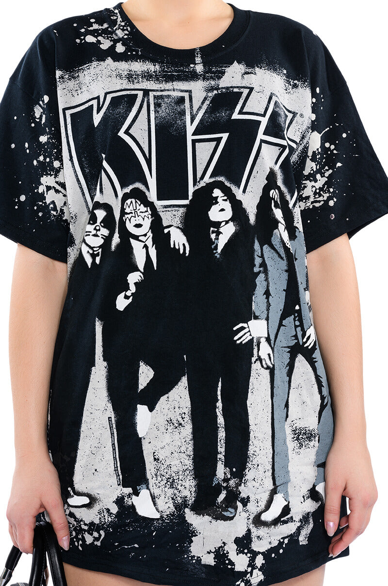 KISS SHORT SLEEVE GRAPHIC BAND TEE