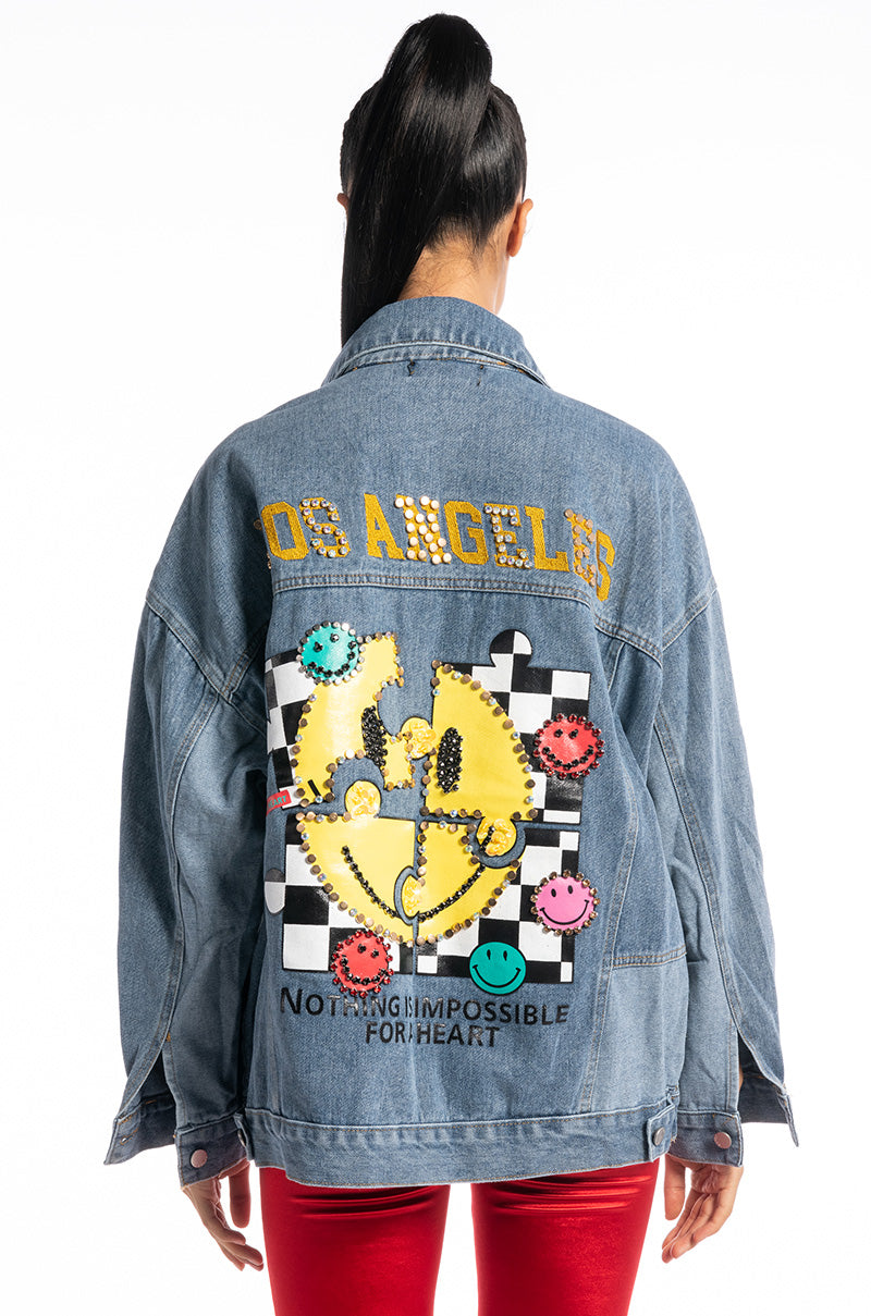 LA TRICKED OUT DENIM JACKET