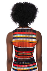 LOCALS ONLY SHEER STRIPE BODYSUIT