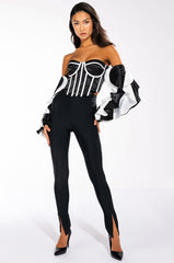 LATE TO PARTY FRONT SLIT LEGGING