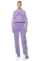 LAVENDAR DREAMS TWILL CARGO PANTS