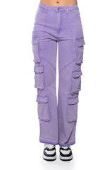 LAVENDAR DREAMS TWILL CARGO PANTS