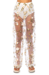 LEAN ON ME FLORAL WIDE LEG PANT IN WHITE MULTI