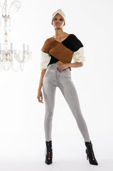 MILA RIBBED KNIT SWEATER