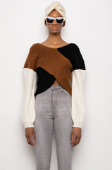 MILA RIBBED KNIT SWEATER