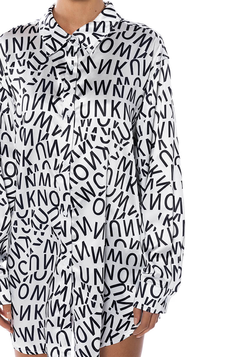 LETTERS OF YOUR NAME BUTTON DOWN SHIRT