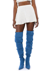 LIKE A DAISY TEXTURED MINI SKIRT