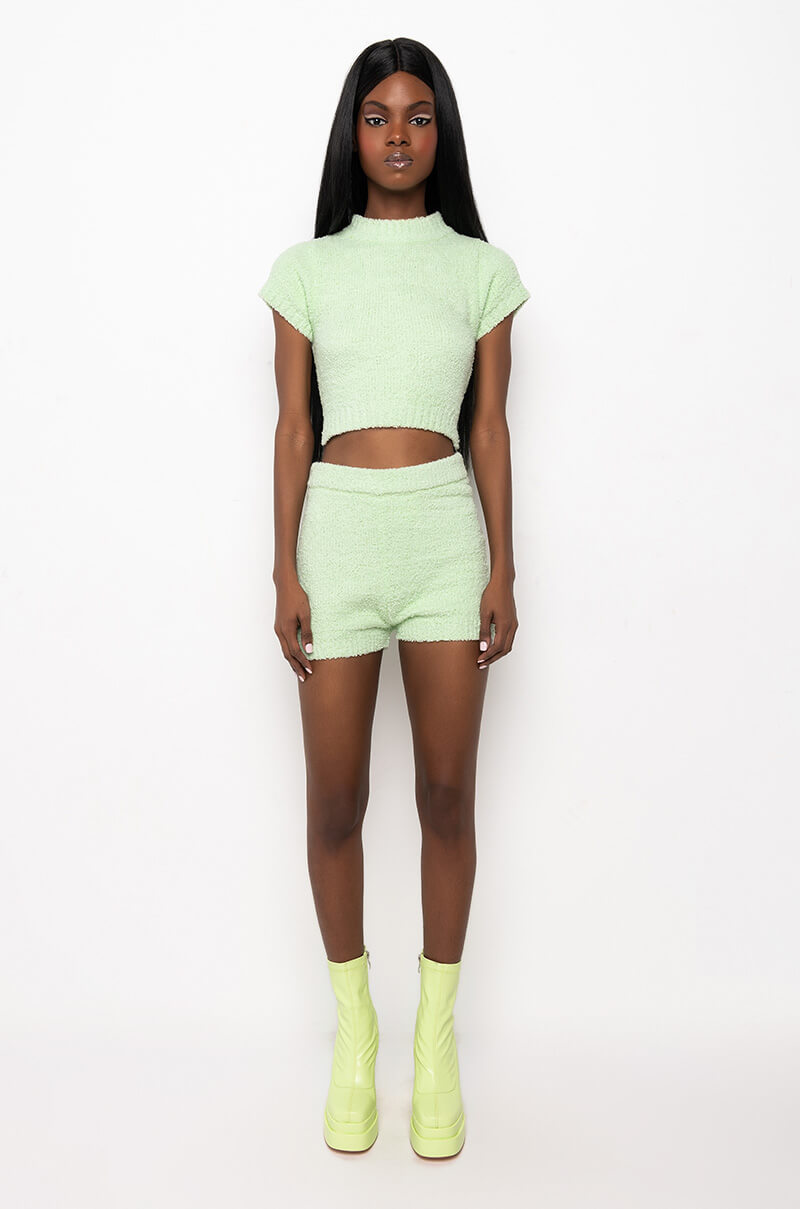 LIL SHORTIE KNIT BOOTY SHORTS